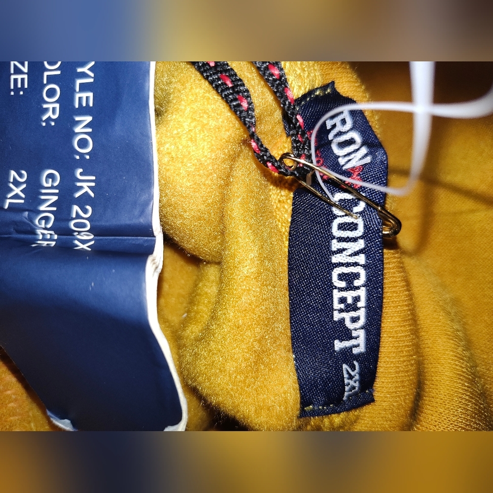 Yellow Hoodie with Love Print - Picture 4 of 4